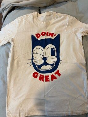 Doin' Great Cat Graphic T-Shirt - Yarrow Goods XS
